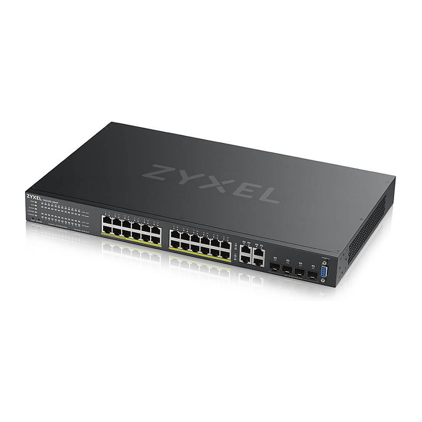 Switch Zyxel GS2220‑28HP / Managed / 24x GE PoE+ + 4x GE / Rackmount - Figura 4