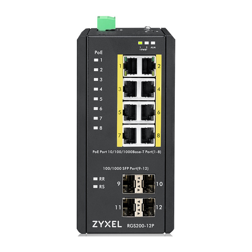 Switch Zyxel RGS200‑12P / Managed / 8x GE PoE+ + 4x GE / Rackmount - Figura 3