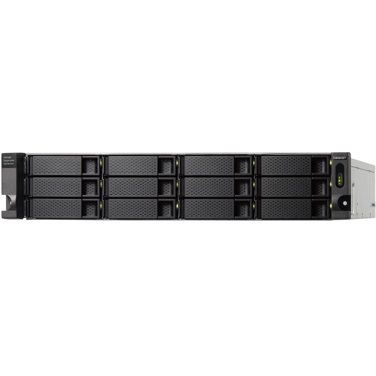 Barebone QNAP TL‑R1200C‑RP / 12‑Bay 2U Rackmount / USB‑C 3.1 Gen2 10Gbps / JBOD Expansion Unit