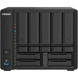 NAS QNAP TS‑932PX‑4G / 9‑Bay / AL324 Quad‑Core / 4GB DDR4 SODIMM / 5x 3.5" SATA / 4x 2.5" SATA / 2x 10GbE SFP+ LAN / 2x 2.5GbE LAN