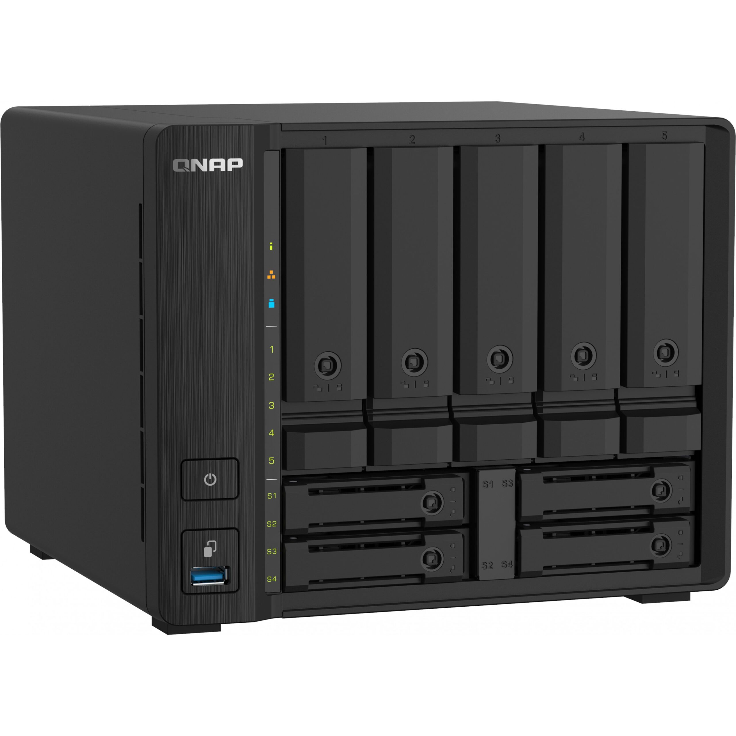 NAS QNAP TS‑932PX‑4G / 9‑Bay / AL324 Quad‑Core / 4GB DDR4 SODIMM / 5x 3.5" SATA / 4x 2.5" SATA / 2x 10GbE SFP+ LAN / 2x 2.5GbE LAN - Figura 3
