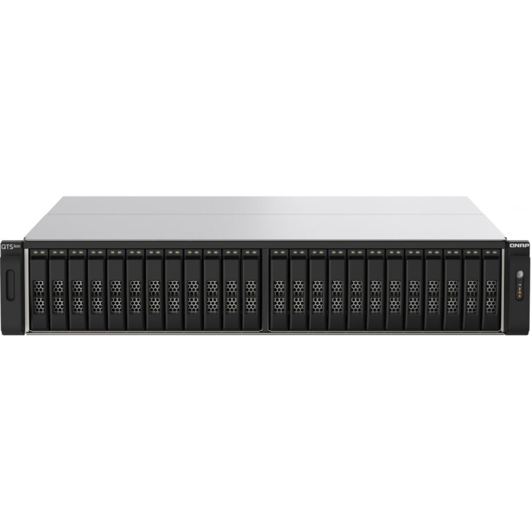 NAS QNAP TS‑h2490FU‑7232P‑64G / 24‑Bay All‑Flash / AMD EPYC 7232P / 64GB DDR4 / NVMe Gen3x4 / 2x 2.5GbE LAN / 2x 25GbE SFP28