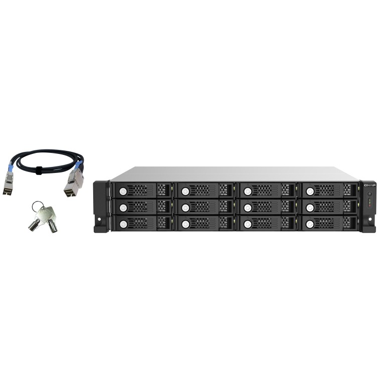 NAS QNAP TL-R1220SEP-RP JBOD Expansion Enclosure / 2U Rackmount / 12-Bay / SAS 12Gbps / SAS Expander / SAS/SATA 6Gbps /Diskless - Figura 2