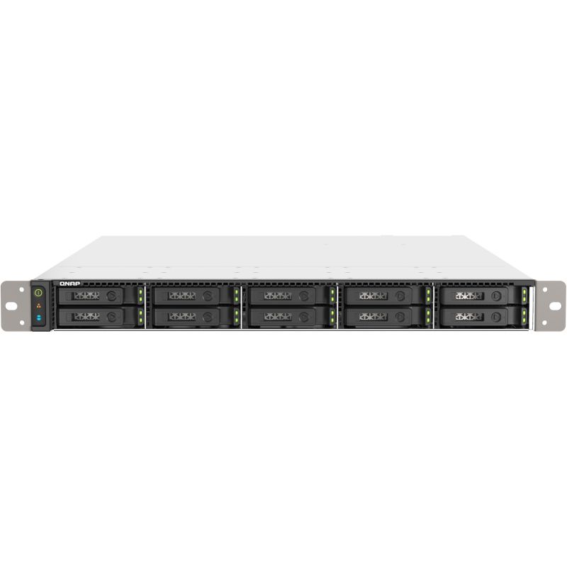 NAS QNAP TS-H1090FU-7232P-64G / 10-Bay / Rackmount / AMD EPYC 7302P 16-Core 3.3GHz / 64GB DDR4 ECC RDIMM / Diskless