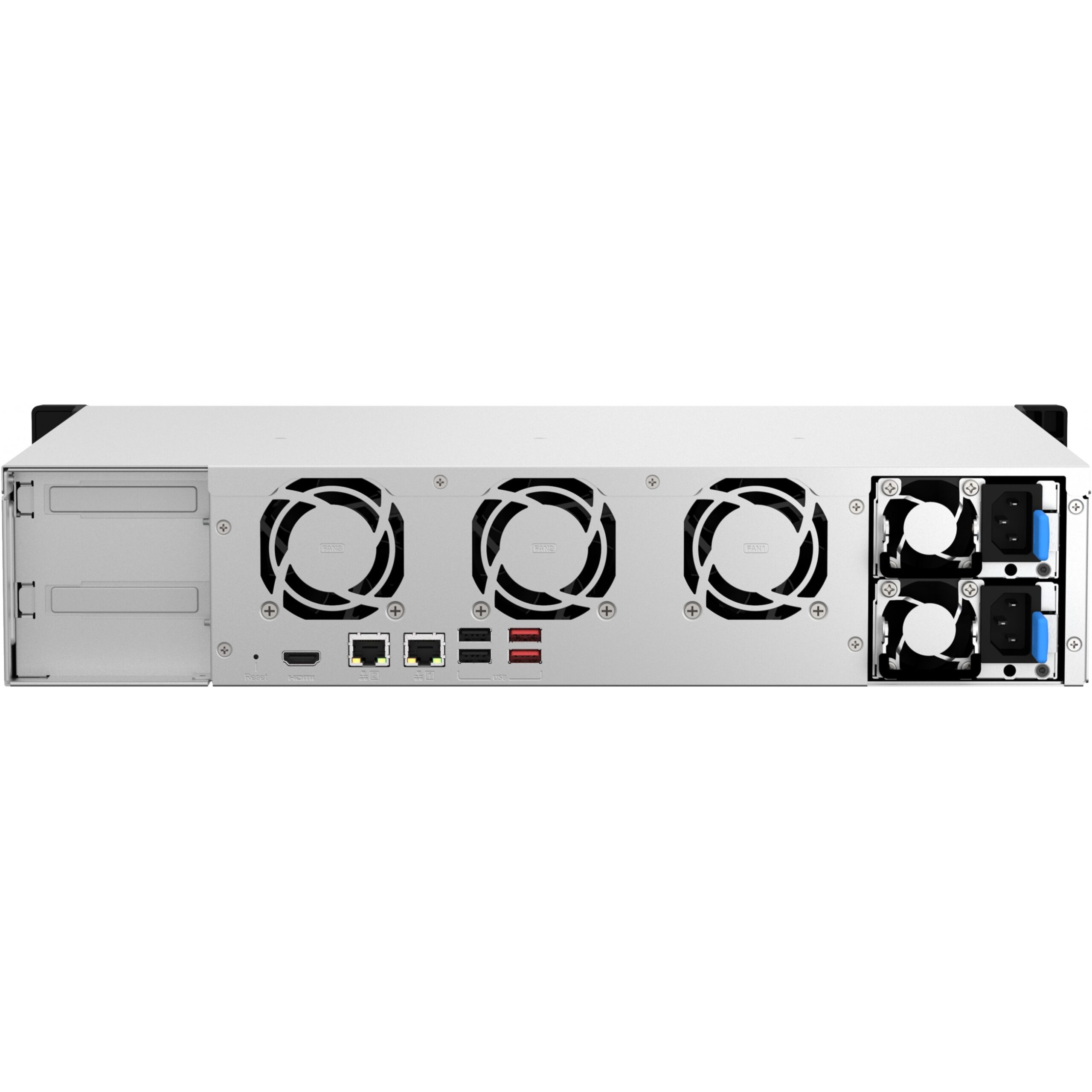 NAS QNAP TS‑864eU‑RP‑8G 2U 8‑Bay Short Depth (30.48cm / 12") / Intel Celeron N5095 Quad‑Core / 8GB / 8x 3.5"/2.5" SATA / 2x 300W Redundant PSU - Figura 2