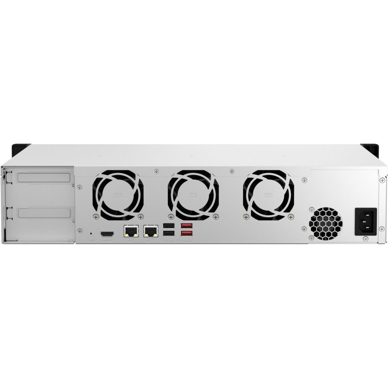NAS QNAP TS‑864eU‑8G 2U 8‑Bay Short Depth (30.48cm / 12") / Intel Celeron N5095 Quad‑Core / 8GB / 8x 3.5"/2.5" SATA / 300W PSU - Figura 3