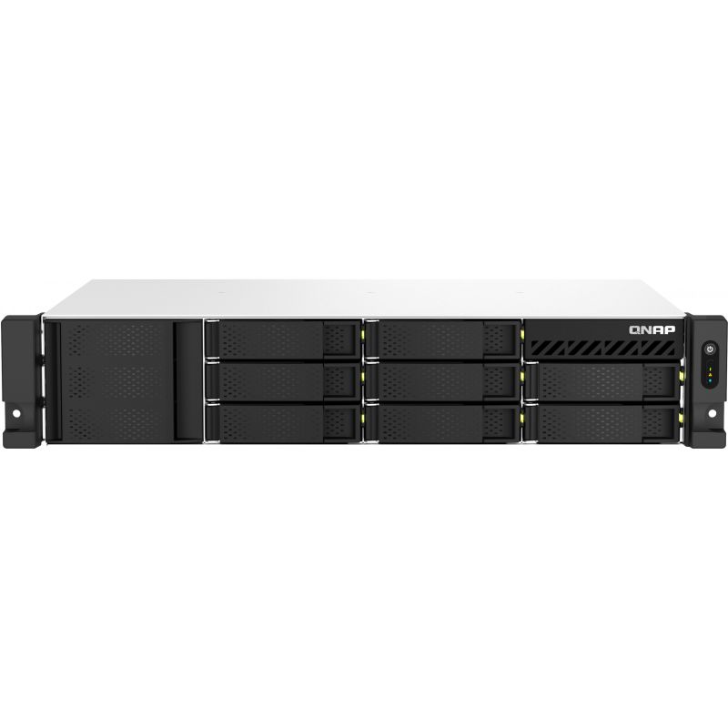 NAS QNAP TS‑864eU‑8G 2U 8‑Bay Short Depth (30.48cm / 12") / Intel Celeron N5095 Quad‑Core / 8GB / 8x 3.5"/2.5" SATA / 300W PSU
