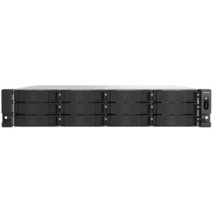 NAS QNAP TS‑h1277AXU‑RP‑R5‑16G / 2U Rackmount / 12‑Bay / AMD Ryzen 5 Pro 7645 6C/12T up to 5.1 GHz / 16GB DDR5