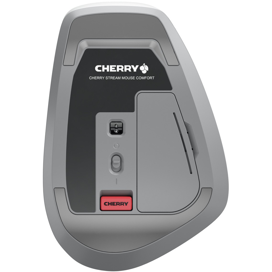 Maus pa Kabllo Ergonomik Cherry STREAM COMFORT - Bardhë - Figura 2