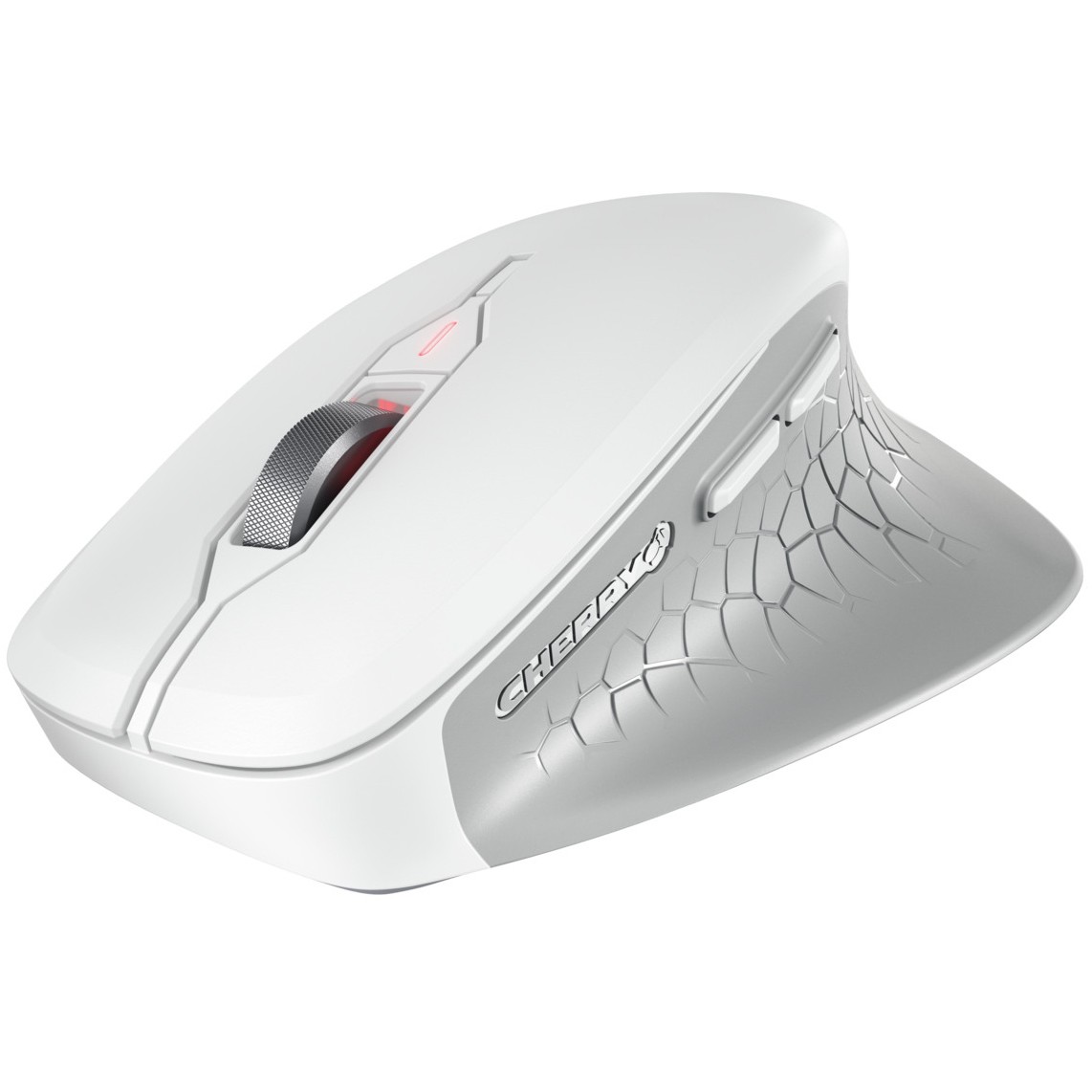 Maus pa Kabllo Ergonomik Cherry STREAM COMFORT - Bardhë - Figura 3