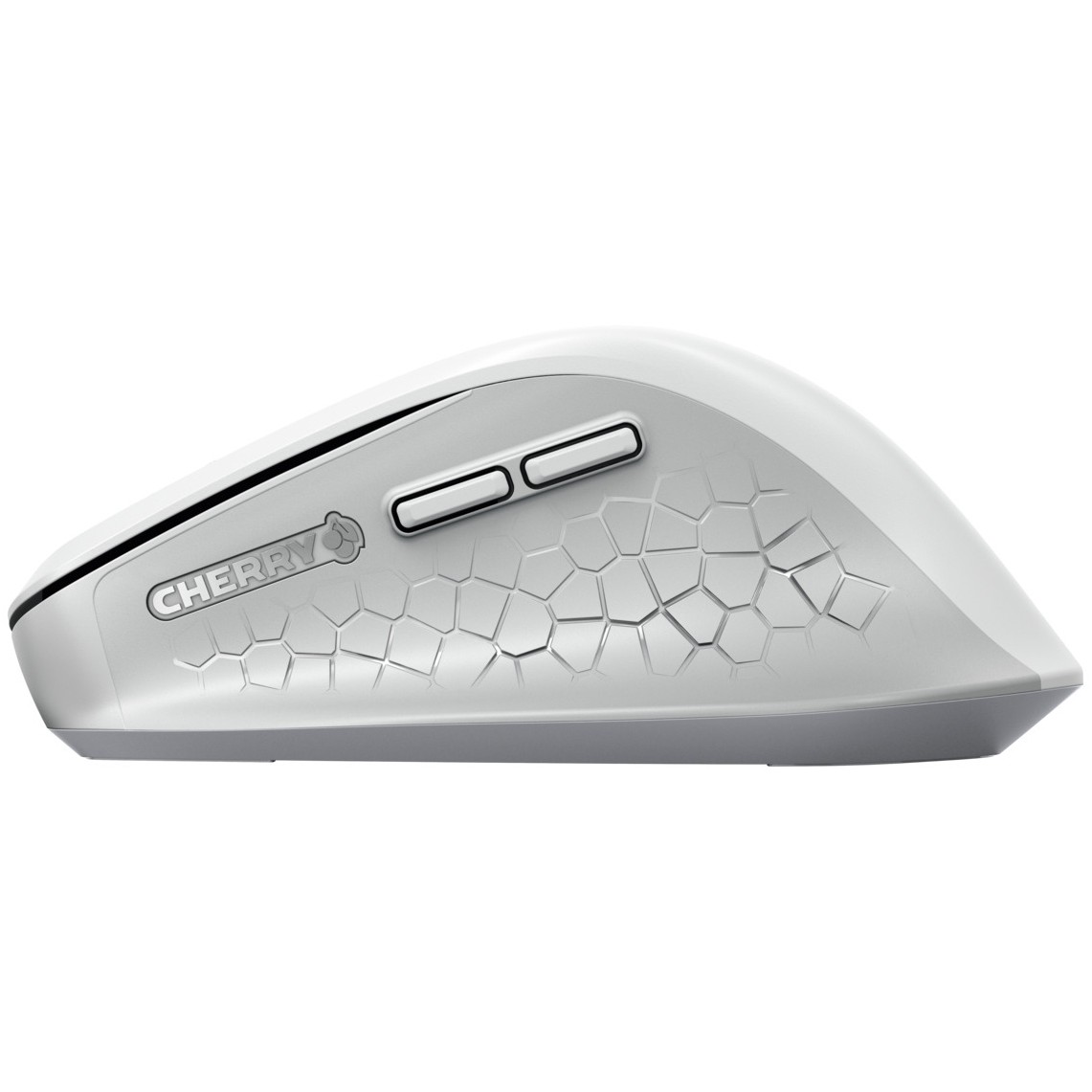 Maus pa Kabllo Ergonomik Cherry STREAM COMFORT - Bardhë - Figura 5