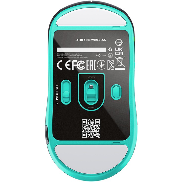 Maus Gaming Cherry Xtrfy M8 / Pa kabllo - Zezë - Figura 3