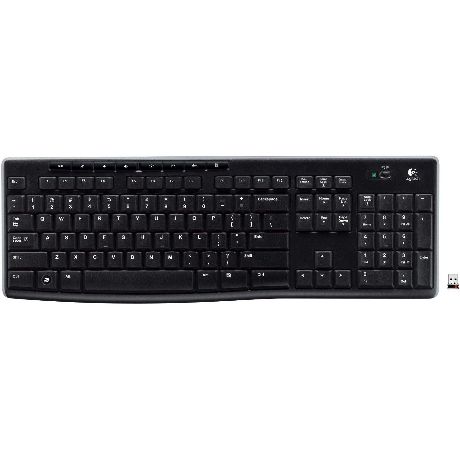 Tastierë pa Kabllo Logitech K270 / Wireless / CH - Zezë