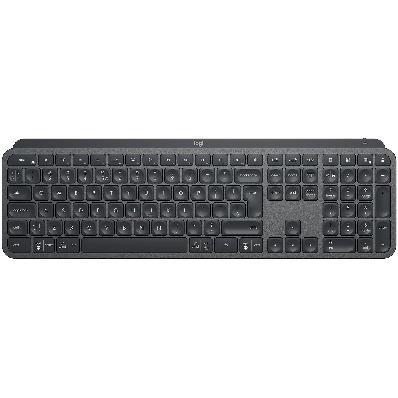 Tastierë pa Kabllo Logitech MX Keys for Business / Wireless + Bluetooth / US - Grafit