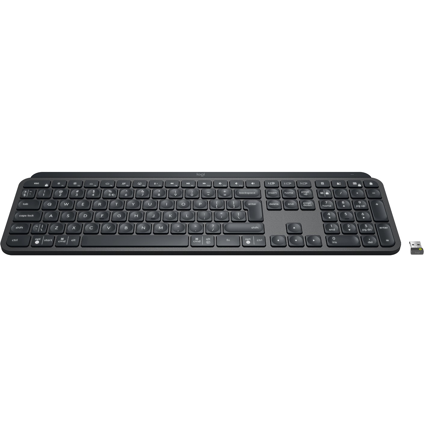Tastierë pa Kabllo Logitech MX Keys for Business / Wireless + Bluetooth / US - Grafit - Figura 2