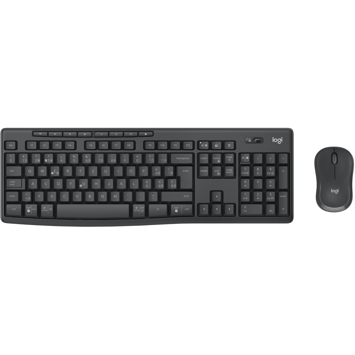 Combo (Tastierë & Maus) Logitech MK370 for Business / Wireless + Bluetooth / CH - Zezë - Figura 3