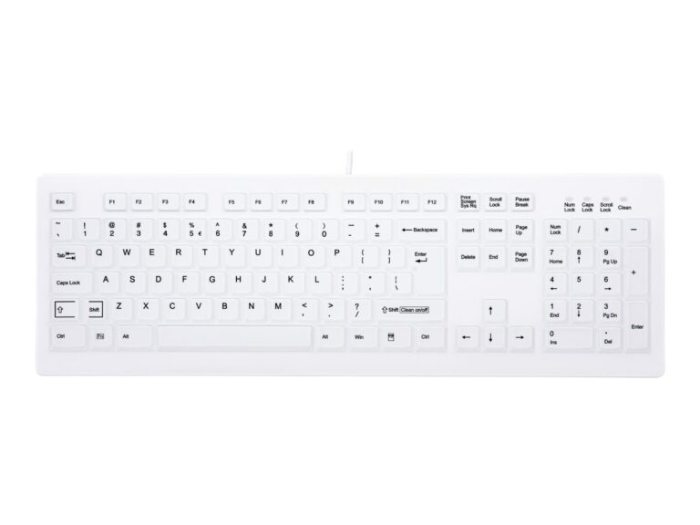 Tastierë pa kabllo CHERRY AK-C8100F-U1-W / QWERTY / US English Language - Bardhë