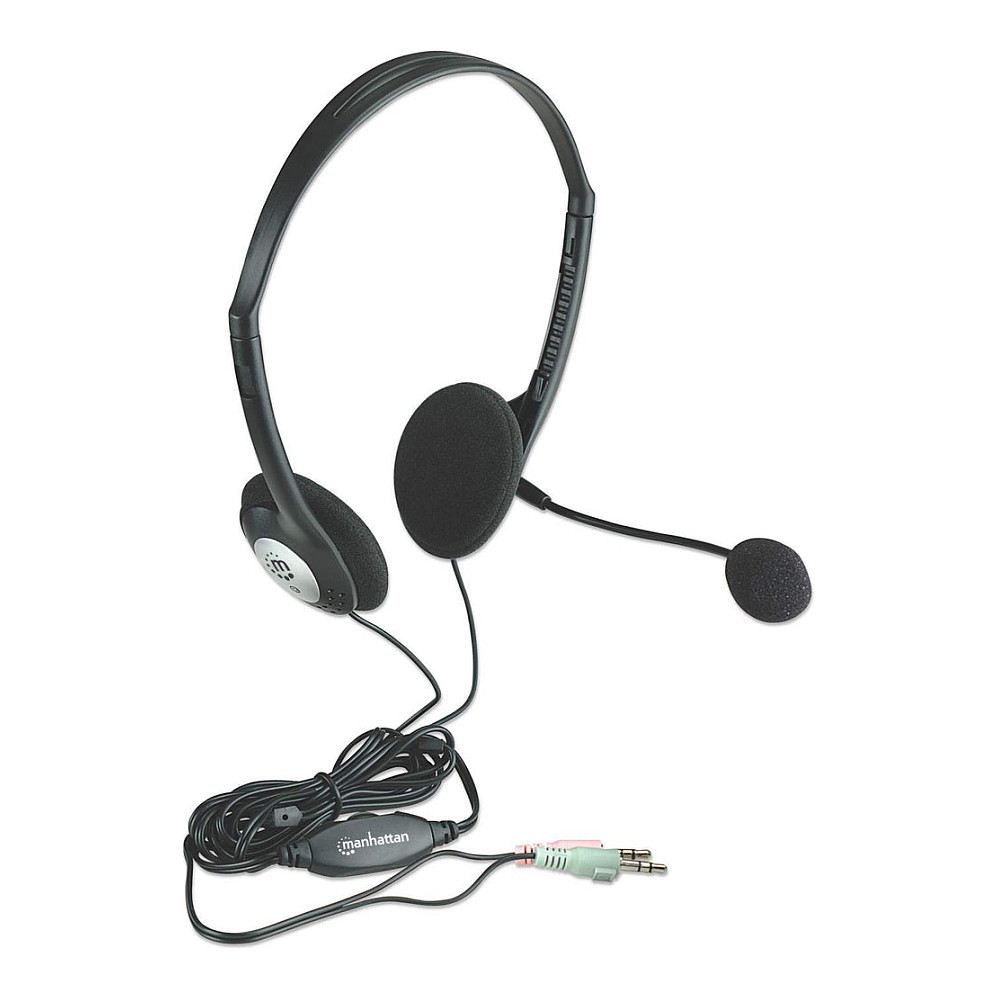 Kufje me kabllo Manhattan Stereo - Zezë - Figura 2
