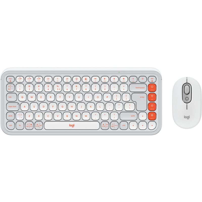 Combo (Tastierë & Maus) Logitech POP Icon Off White / US Layout