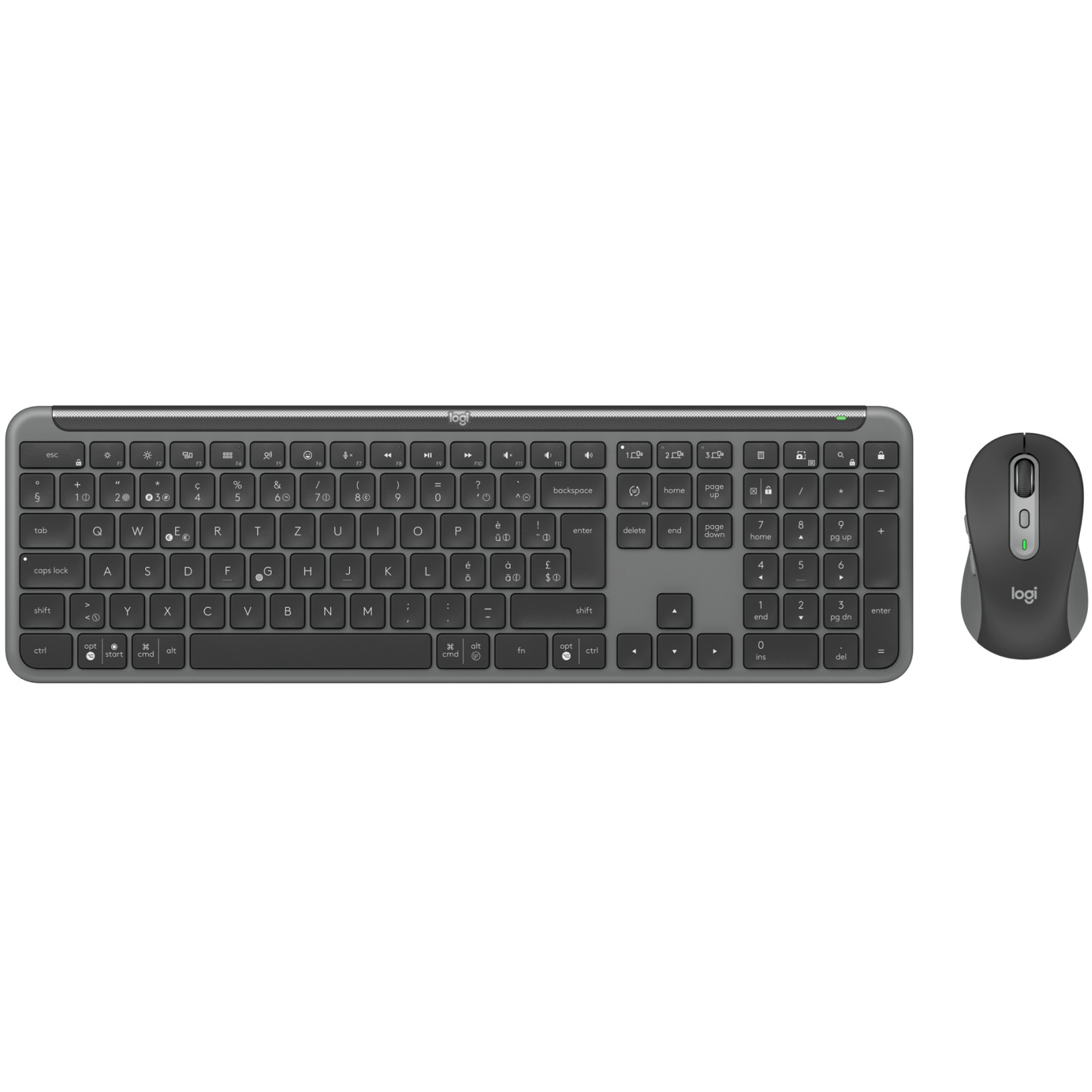 Combo(Tastierë&Maus) Logitech Signature Slim Combo MK950 for Business / CENTRAL‑419 / Layout CH – Grafit - Figura 4