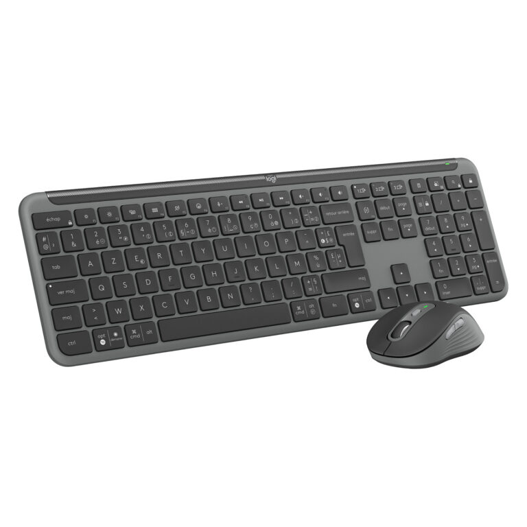 Combo (Tastierë & Maus) Logitech Signature Slim Combo MK950 for Business / Wireless / AZERTY / French Language – Grafit