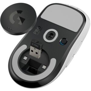 Maus Gaming Logitech PRO X SUPERLIGHT / Wireless / Butona 5 buttons / 25,600 DPI / USB / e bardhë