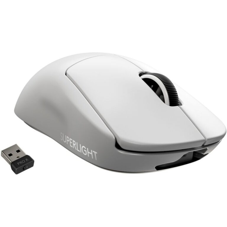 Maus Gaming Logitech PRO X SUPERLIGHT / Wireless / Butona 5 buttons / 25,600 DPI / USB / e bardhë