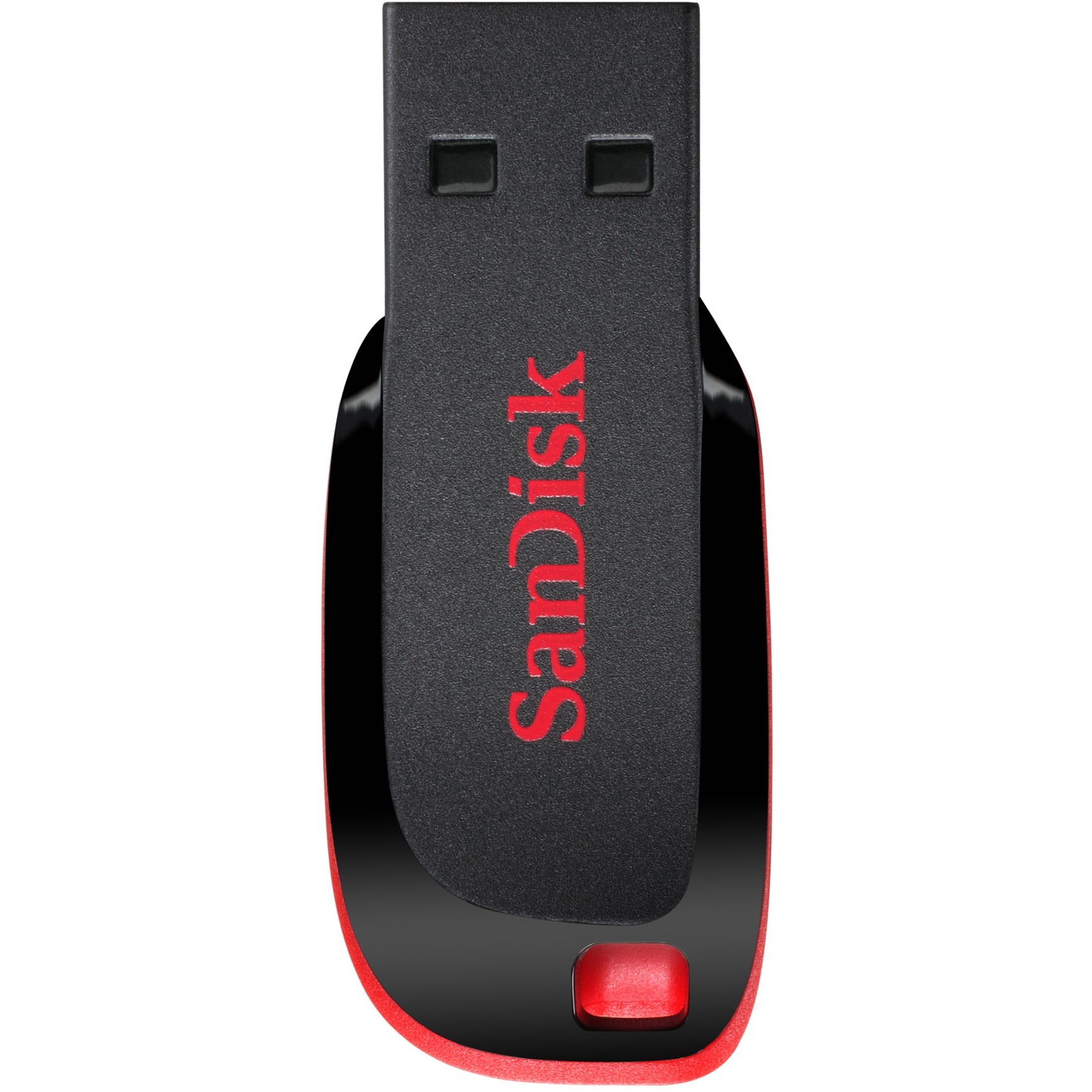 USB Flash Drive STICK 64GB USB 2.0 SanDisk Cruzer Blade - e zezë dhe kuqe