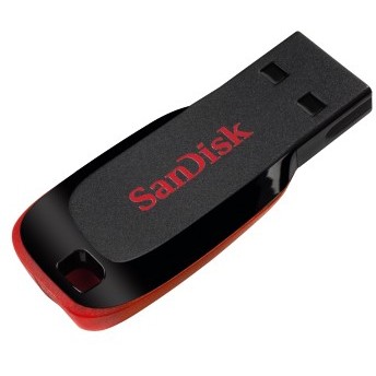USB Flash Drive STICK 64GB USB 2.0 SanDisk Cruzer Blade - e zezë dhe kuqe - Figura 2