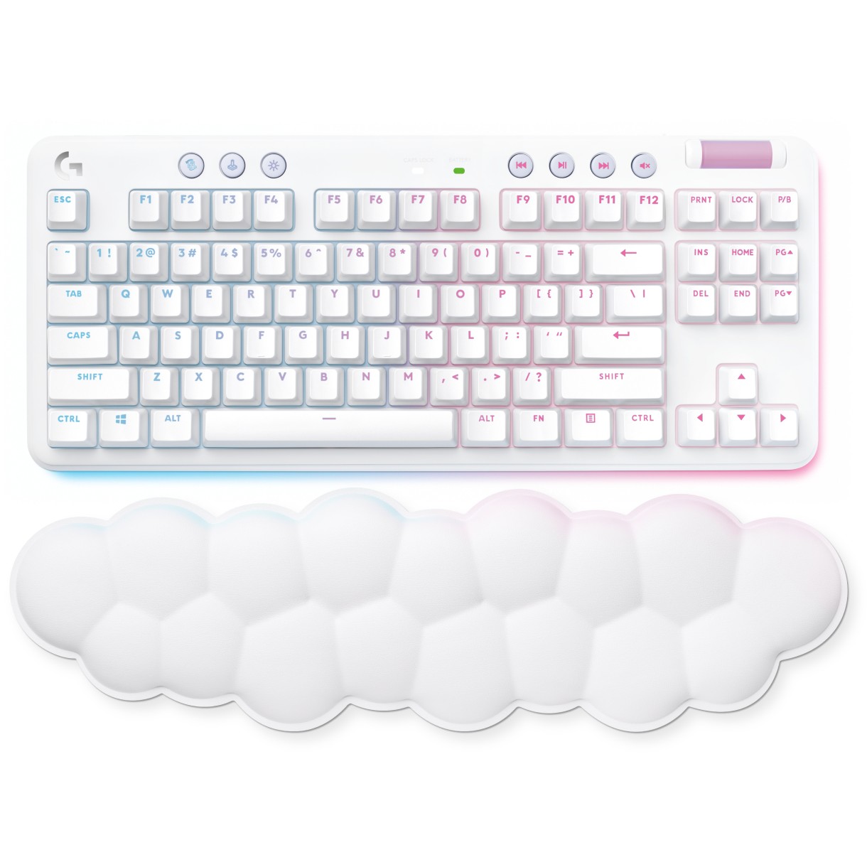 Tastierë Gaming Logitech G715 TKL Wireless / QWERTZ - Bardhë - Figura 2
