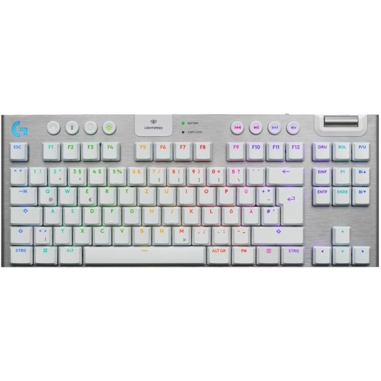 Tastierë Gaming Logitech G915 X LIGHTSPEED TKL Wireless / German Layout / QWERTZ – Bardhë