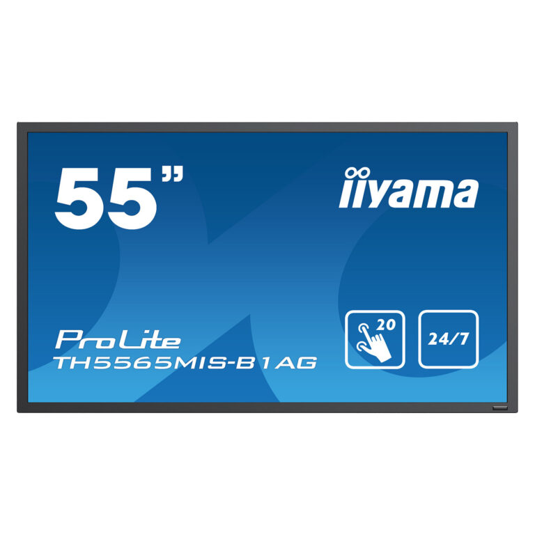 Ekran interaktiv IIYAMA TH5565MIS-B / 138.8CM 54.6" Full HD IPS / Touchscreen / AC, HDMI, USB, VGA - e zezë