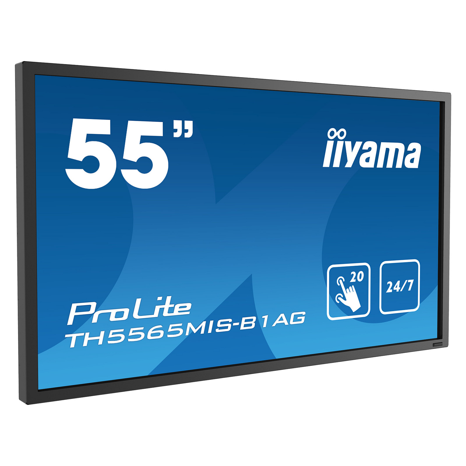 Ekran interaktiv IIYAMA TH5565MIS-B / 138.8CM 54.6" Full HD IPS / Touchscreen / AC, HDMI, USB, VGA - e zezë - Figura 2