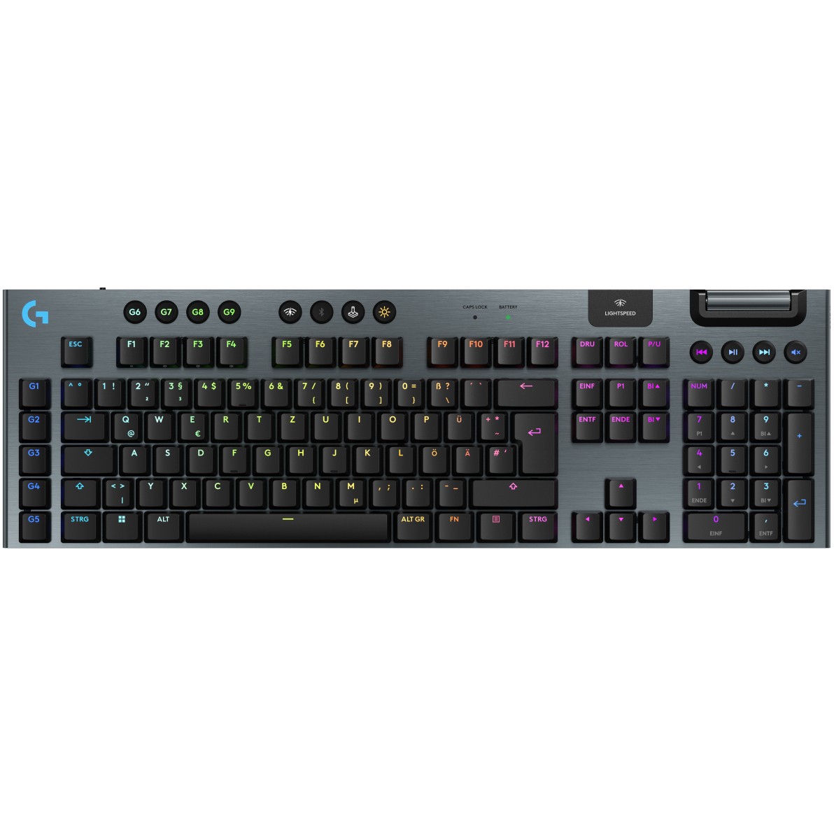 Tastierë Pa kabllo Logitech G915 TKL LIGHTSPEED Wireless RGB Gaming Keyboard / DE QWERTZ Layout - Zezë