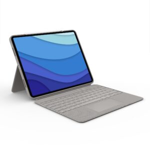 Aksesorë për tablet Logitech Combo Touch Keyboard with Trackpad for Apple iPad Pro 12.9" (5th Gen) – Bezhë (DE QWERTZ)