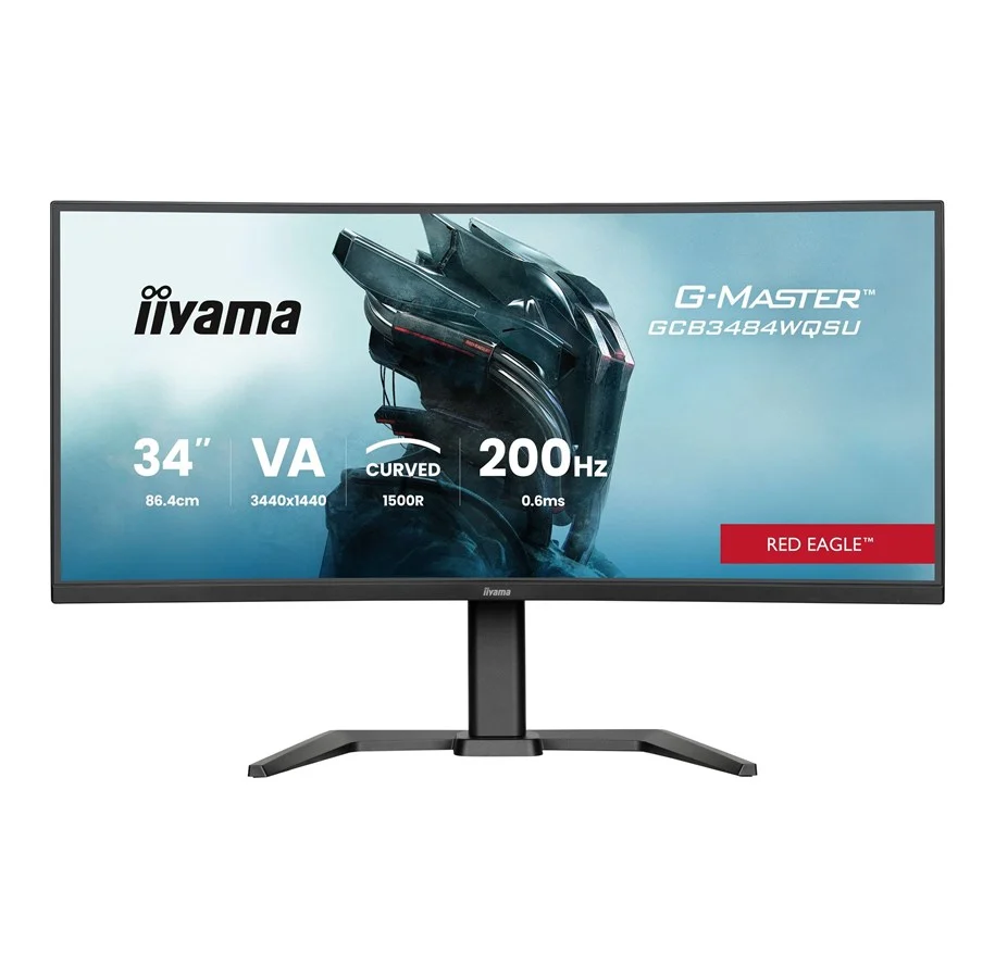 Monitor Gaming iiyama G-Master GCB3484WQSU-B2 / 34" UWQHD VA Curved / 200Hz / 0.6ms / HDMI+DP - Zezë - Figura 2