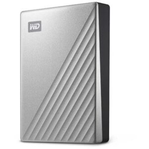 HDD të Jashtme 2.5" WD My Passport Ultra Mac 4TB Silver USB-C/USB3.0 HDD 6.4cm 2.5Zoll Metal finish RTL portable extern