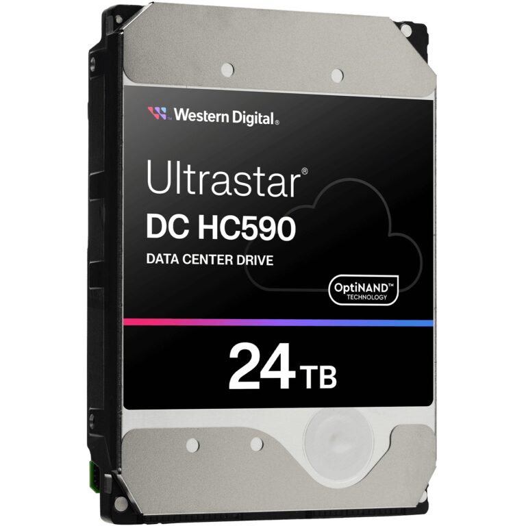 HDD i Brendshëm 3.5″ 24TB WD Ultrastar DC HC590 – SATA 6Gb/s / 7200RPM / 512MB Cache