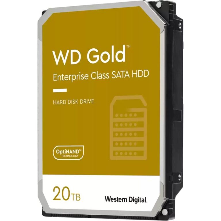 HDD të Brendshme WD Gold 20TB HDD SATA 6Gb/s Enterprise 8.89cm 3.5Zoll 512MB cache