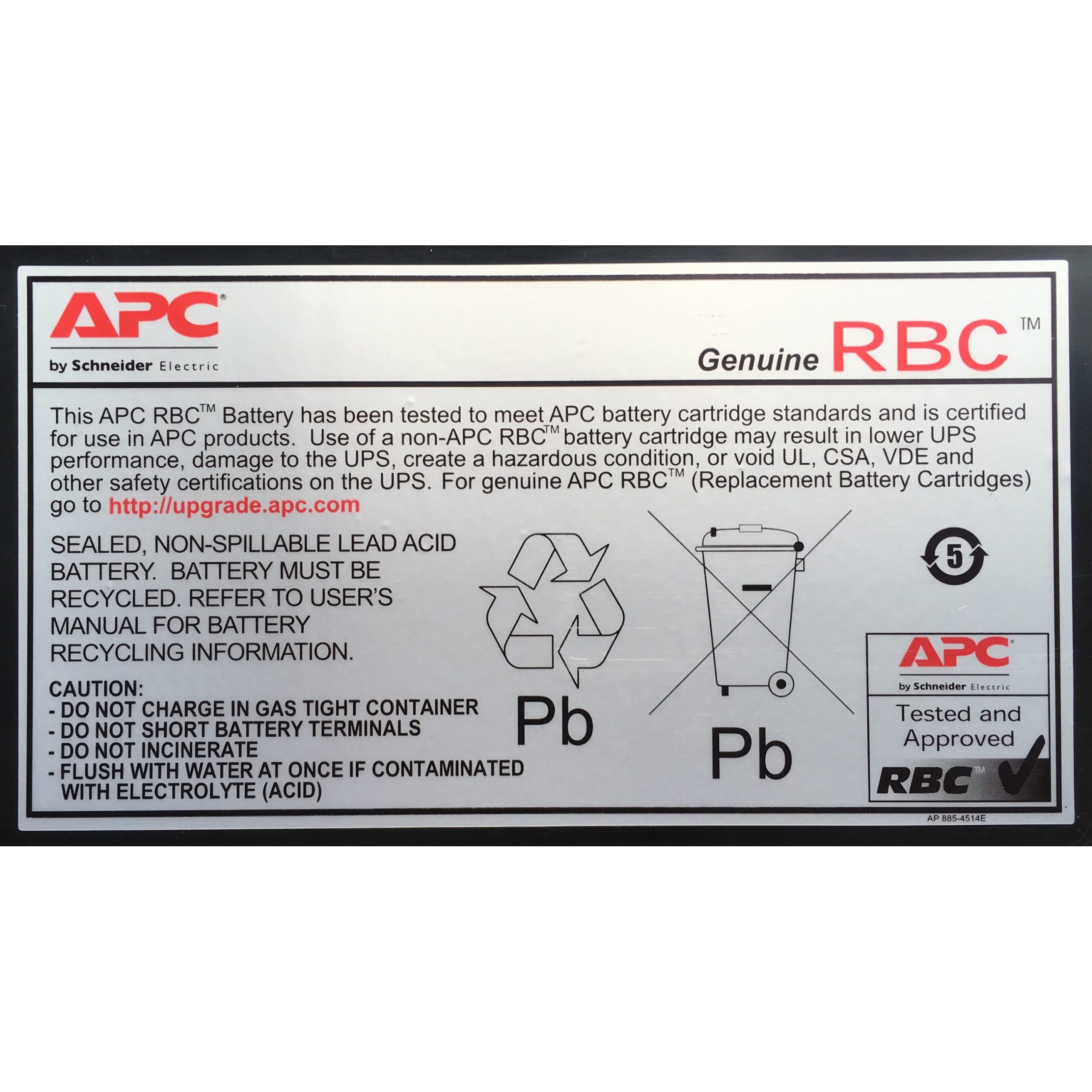 Bateri zëvendësuese APC Replacement Battery Cartridge No. 34 (RBC34) - Figura 2