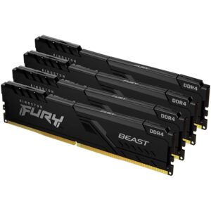 RAM Memorie DDR4 / Kingston FURY Beast Black / 3600MT/s / 64GB / CL18 / DIMM / Kit of 4