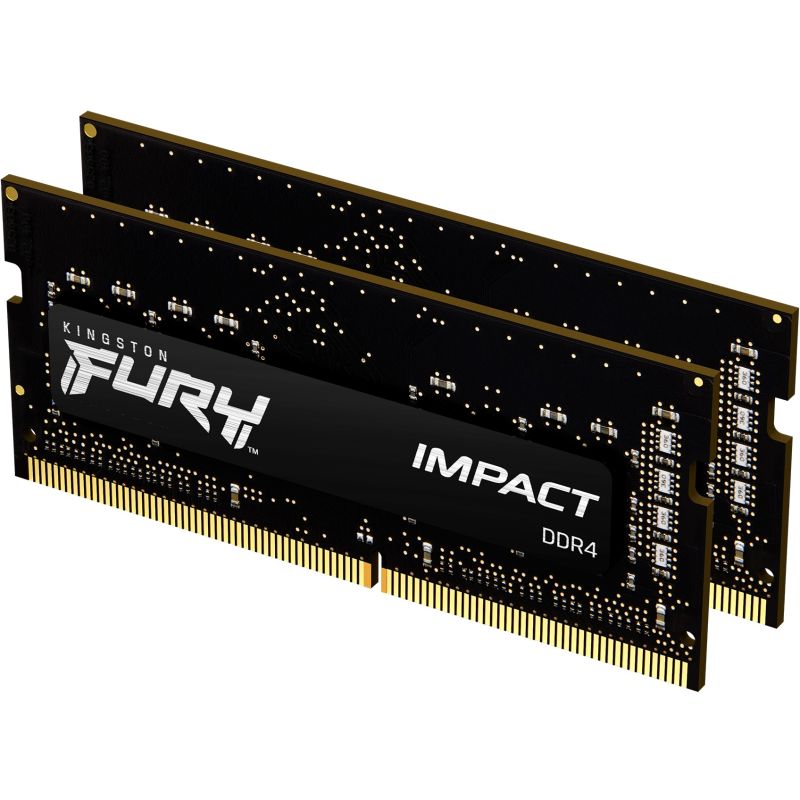 RAM Memorie DDR4 / KINGSTON / FURY Impact / 16GB / 3200MT/s / CL20 / SODIMM / Kit of 2