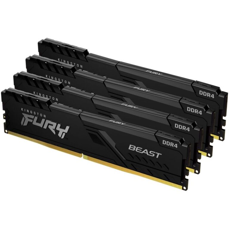RAM Memorie DDR4 / KINGSTON / FURY Beast / 128GB / 3600MT/s / CL18 / DIMM / Kit of 4 - Zezë
