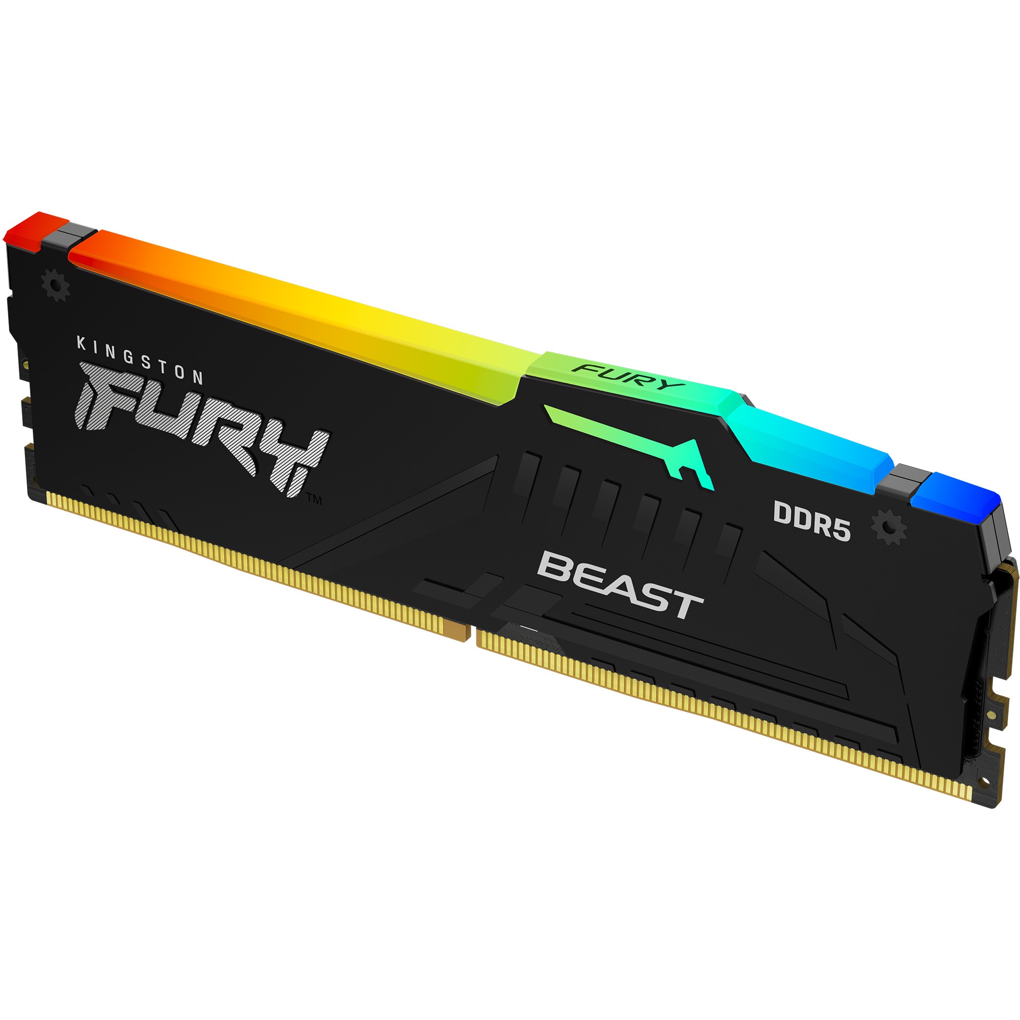 RAM Memorie DDR5 Kingston Fury Beast RGB / 16GB / 5200MHz / CL40 / DIMM / (1x16GB)