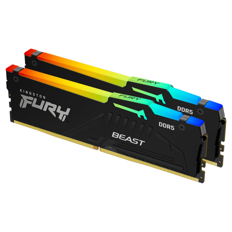 RAM Memorie DDR5 / 16GB Kingston DIMM 5600MHz / CL40 / Kit of 2 / FURY Beast / RGB - Zezë