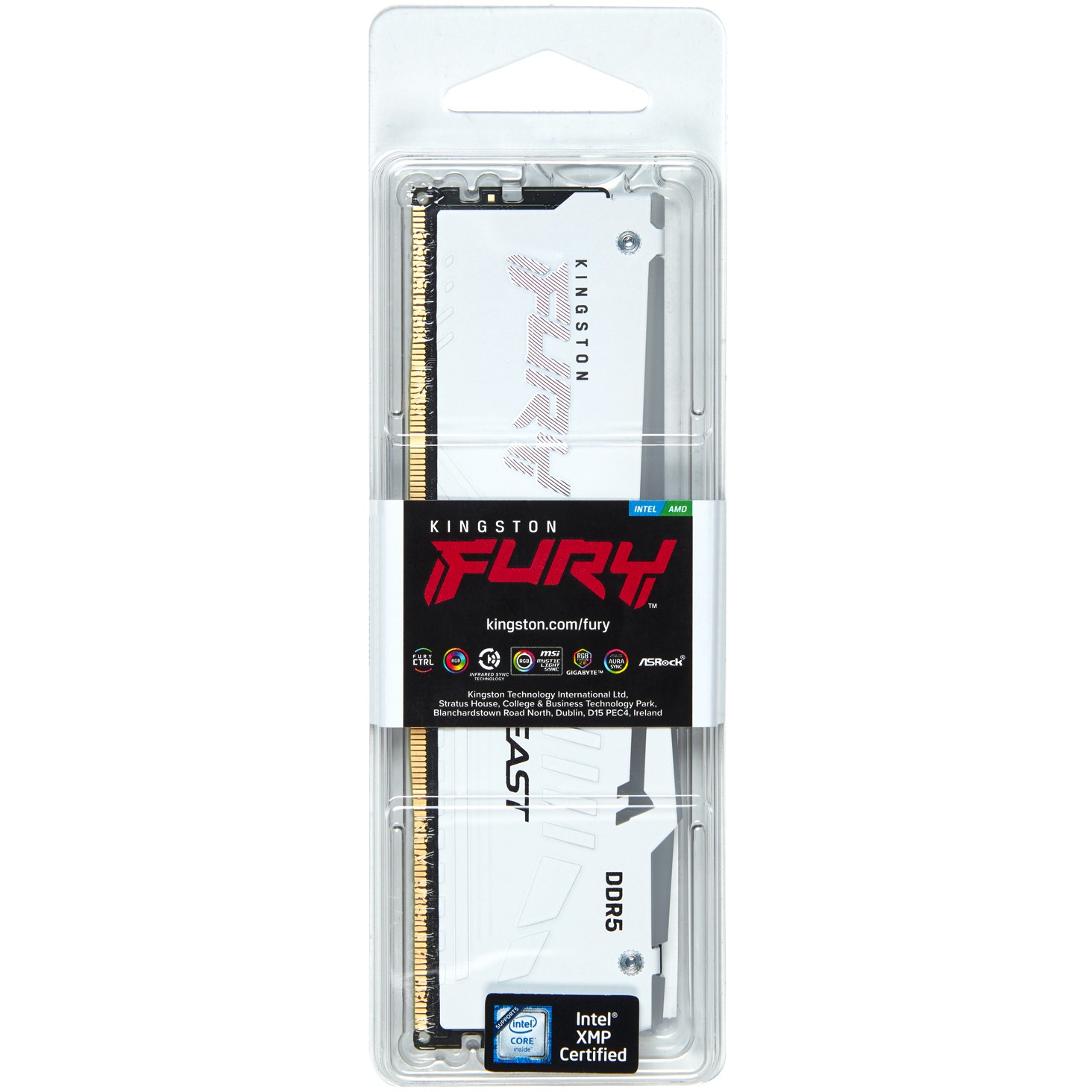 RAM Memorie DDR5 Kingston Fury Beast / 32GB / 6000MT/s / CL36 / DIMM / RGB / EXPO - Bardhë - Figura 4