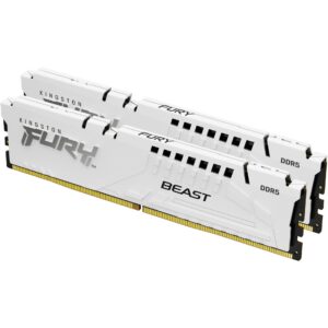 RAM Memorie Kingston FURY Beast 64GB (2×32GB) DDR5 5200MHz CL40 Dual‑Channel Kit – e bardhë