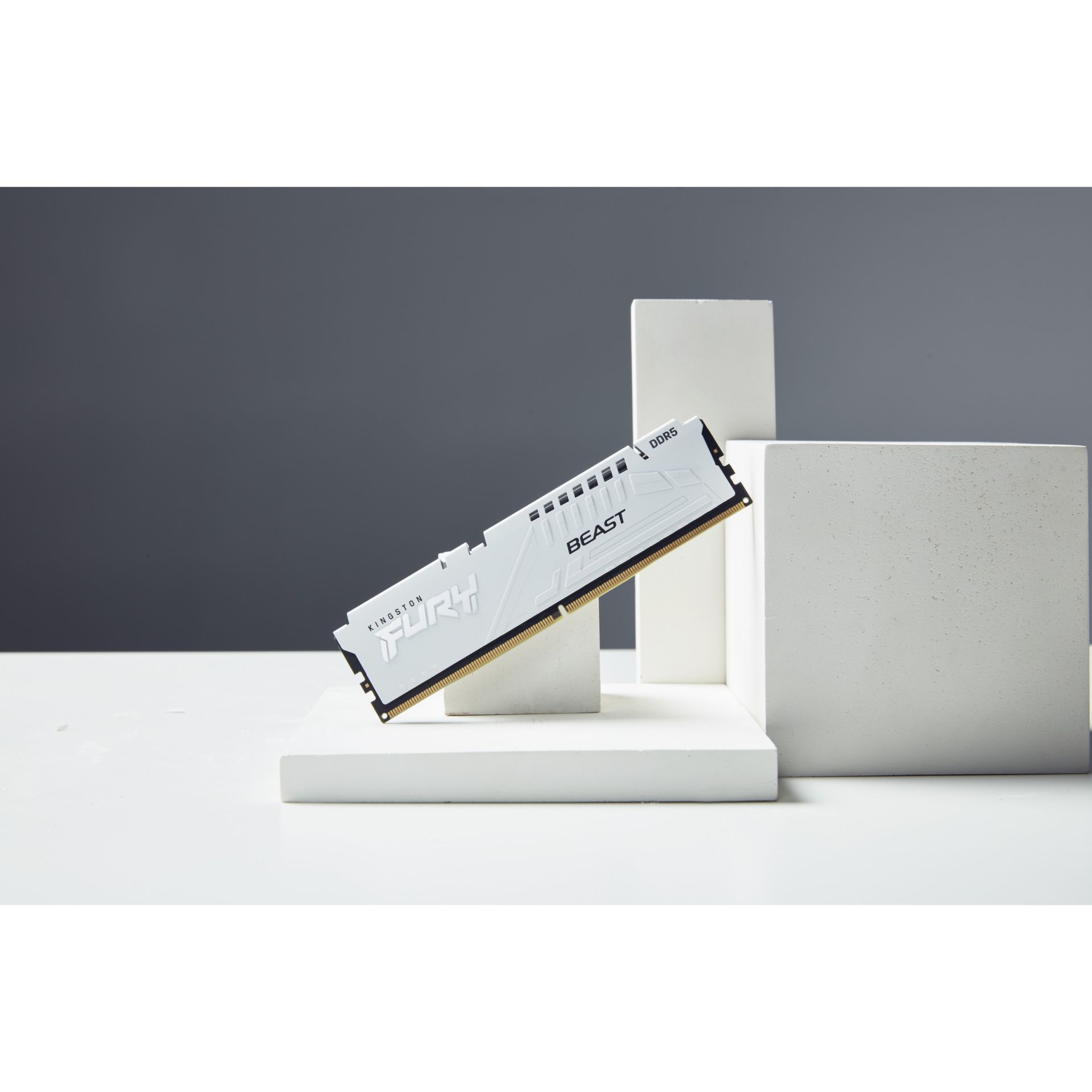 RAM Memorie Kingston FURY Beast DDR5-5600 CL36 / 64GB (2x32GB) / DIMM / Dual-Kit / White RGB / AMD EXPO – Bardhë - Figura 5