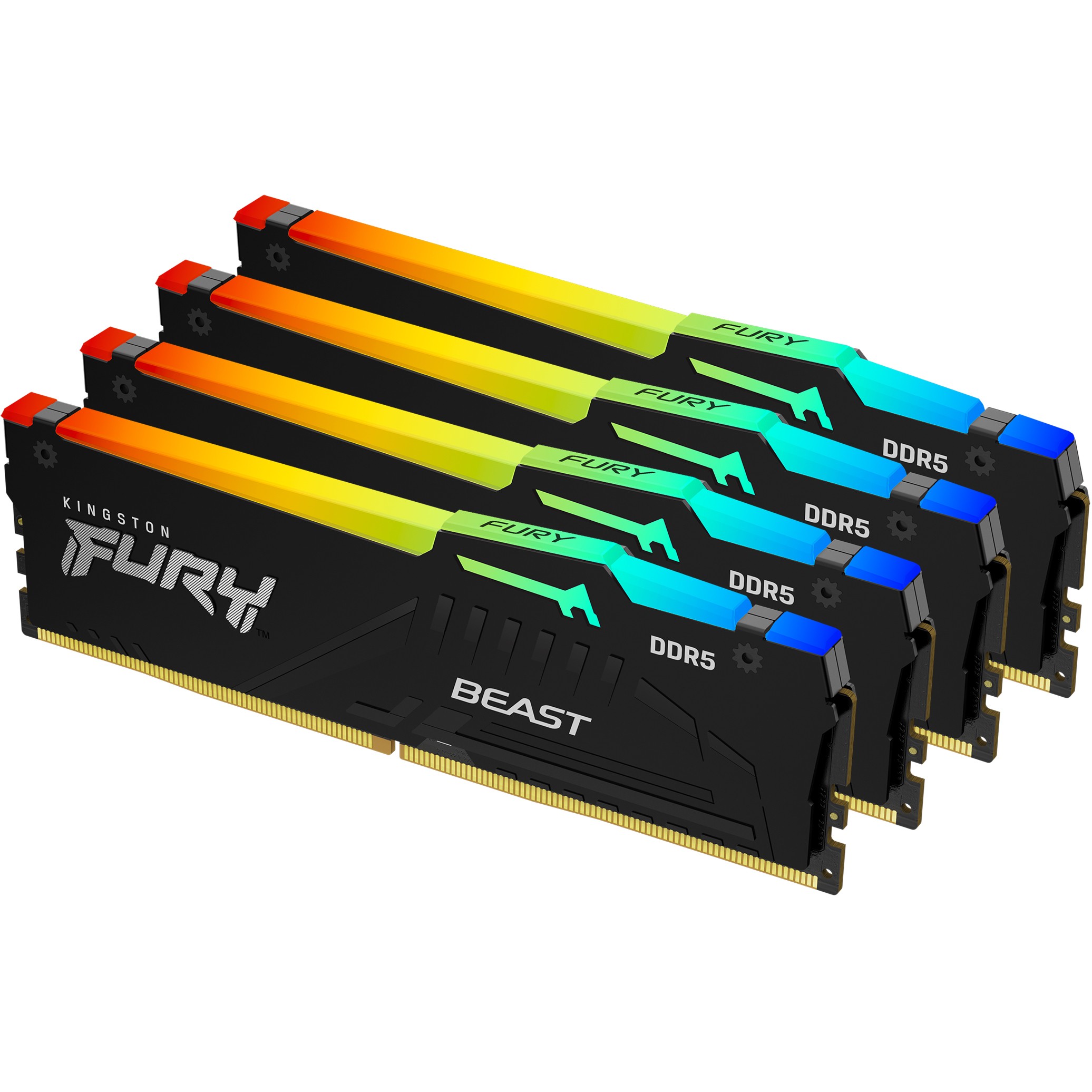 RAM Memorie DDR5 / KINGSTON / FURY Beast / 64GB / 6000MT/s / CL40 / DIMM / RGB / XMP