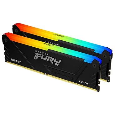 RAM Memorie DDR4 Kingston FURY Beast RGB /  64GB / 3600MT/s CL18 DIMM Kit